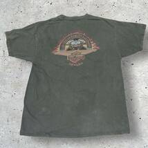 Harley-Davidson ハーレーダビットソン　エンジンTシャツ　made in USA ヴィンテージ　90's ウォッシュドグレー_画像4