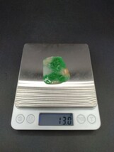 翡翠 根付 彫刻 約13g 翡翠彫刻 天然石 装飾品 中国美術 古玩 唐物 【2-c】_画像4