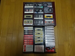 ノーマル カセットテープ 42本まとめ売り SONY・AXIA等　+45本用カセットケース