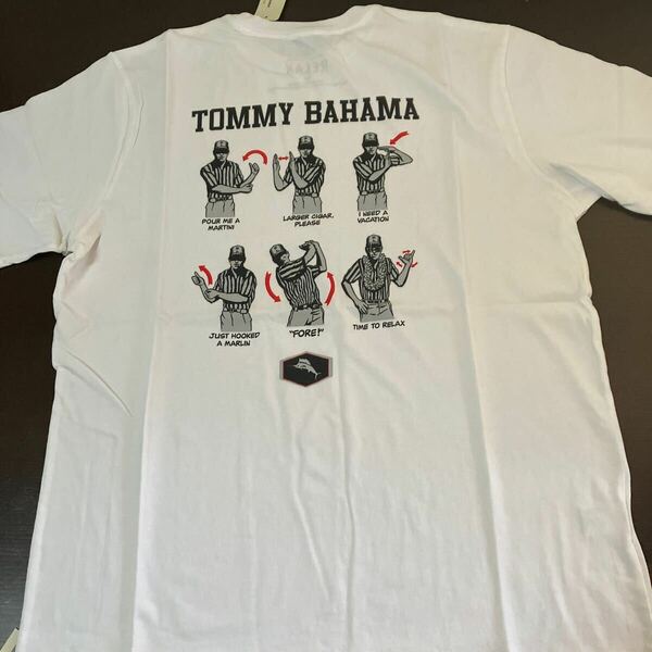 新品TOMMY BAHAMA トミーバハマ Tシャツ新品 211948 USAサイズ M WH