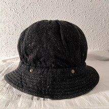 DECHO KOME HAT　デコー コメハット　DE-04 black DENIM　ブラックデニム　ブラック　黒　日本製　ビンテージ　vintage 再現 ワーク　毛羽_画像2