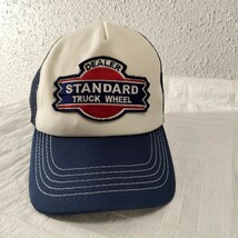 STANDARD CALIFORNIA スタンダード カリフォルニア メッシュ キャップ TRUCKER CAP アメリカン　ワッペン　ビンテージ再現　ネイビー　帽_画像8