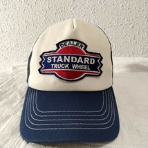 STANDARD CALIFORNIA スタンダード カリフォルニア メッシュ キャップ TRUCKER CAP アメリカン　ワッペン　ビンテージ再現　ネイビー　帽_画像1