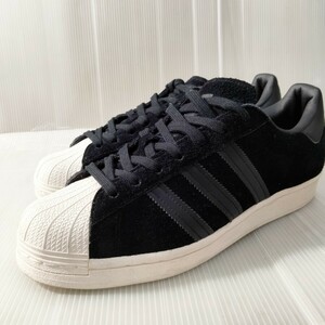 ADIDAS アディダス SUPERSTAR スーパースター GY8134 CBLK/CBLK/CWHT Black　ブラック　黒　スウェード　スニーカー　26.5 8.5 オールド　