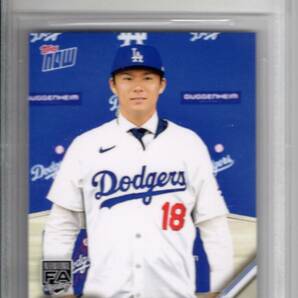 2023 TOPPS NOW OFFSEASON OS25 YOSHINOBU YAMAMOTO 山本由伸 BGS10 ドジャース 移籍 入団会見 RC FAの画像1