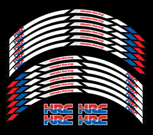 送料無料 HRC CBR motorcycle wheel decals ホイル ホイール ステッカー シール デカール セット