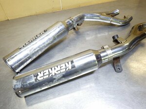 V-MAX KERKER made plating aluminium / stainless steel slip-on muffler left right *VMAX,VP20, last model 