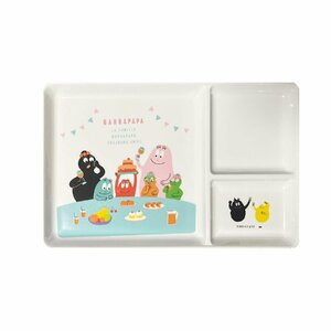  Barbapapa melamin plate 25.5×16cm BPE-860-oonishi кухня смешанные товары кулинария посуда тарелка прямоугольник ребенок ребенок ... one plate 