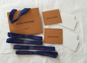 美品　LOUIS VUITTON　ルイヴィトン　ショッパー　リボン　メッセージカード　手提げ袋　紙袋