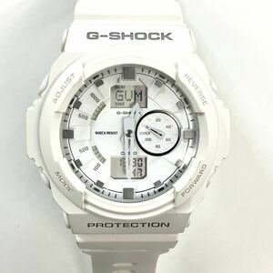 中古 カシオ CASIO G-SHOCK メンズ腕時計 GA-150-7AJF 樹脂ベルト 20気圧防水 デジタル 白 ホワイト クオーツ 稼働品 電池交換済 148022