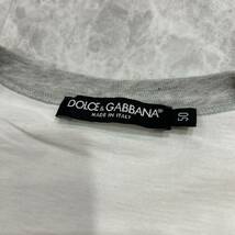 B ■ イタリア製 '高級ラグジュアリー服' DOLCE&GABBANA ドルチェ＆ガッバーナ 半袖 Vネック Tシャツ / カットソー 50 紳士服 トップス_画像4