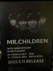 30分限定タイムセール! これ以上の値下げ無し! Mr.Children B2サイズ ポスター 30th anniversary Best album ミスチル