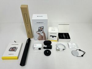 A3677◆Insta360 GO 3 Vlog カメラ 128GB ポータブル アクションカメラ / ４点セット カメラ　フィルム　マウント　三脚