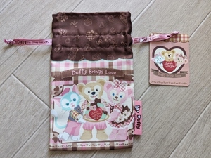 * unused * pouch! Tokyo Disney si- Duffy Shellie May jelato-ni pouch case tag attaching 