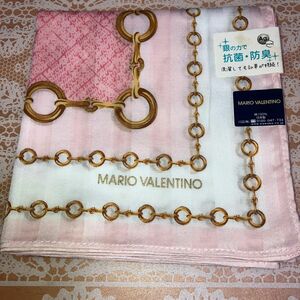 未使用 MARIO VALENTINO ハンカチ　抗菌・防臭　マリオバレンチノ