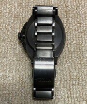 KB1392【ジャンク】CITIZEN ATTESA シチズン アテッサ H610-T015590 エコドライブ 電波ソーラー メンズ腕時計 ブラック チタン 中古 現状品_画像3