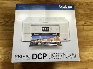 新品 未開封 美品 即決 brother ブラザー インクジェットプリンター PRIVIO DCP-J987N-W 複合機 ホワイト 印刷 コピー