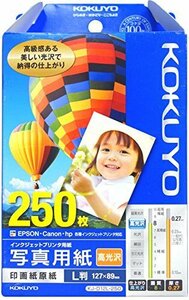 【お買い得品】 高光沢 KJ－D12L－250 L判 コクヨ 印画紙原紙 インクジェット 写真用紙 250枚