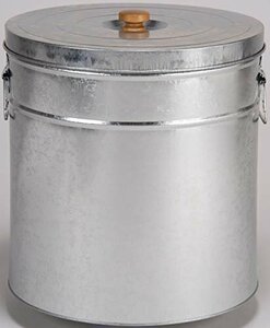  популярный товар! корпус полный емкость : примерно 40L,. рис место хранения емкость : примерно 30kg кадочка для риса серебряный Sanwa металл (Sanwakinzoku) TMK-30