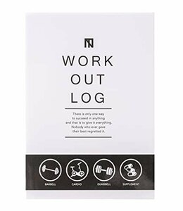 【特価】 筋トレ専用 山本義徳氏監修 （Wｈｉｔｅ（200日横）） トレーニングノート WORKOUT LOG