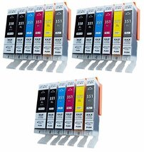 【お買い得品】 互換インク インク Cａｎｏｎ （350XLは顔料ハイグレードタイプ）6色×3セット BCI−351XL＋350_画像1