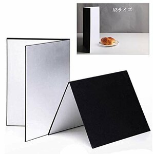 【タイムセール】 A3サイズ レフ板 3－ｉｎ－1 ライティング道具 商品撮影用 Mｅｋｉｎｇ 29．7ｘ42ｃｍ 1枚で3色対