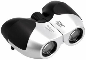 [ special price ] silver AERO 97614 8×18 Polo p rhythm type light weight compact 18 calibre SPORTS mini binoculars K