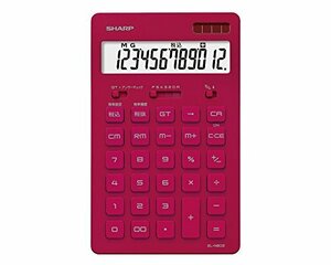  popular commodity! sharp 12 column ( Nice size type ) red group EL-N802-RX calculator 