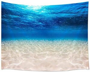 【特価】 砂のタペストリーと水中の青い海家の装飾アートタペストリー JOOCAR