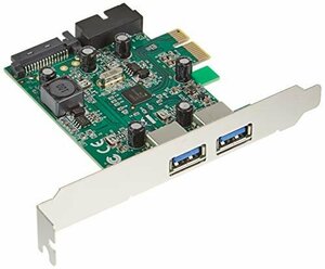 【タイムセール】 USB3．0外部2ポート増設カード STANDARDシリーズ PCI－Eｘｐｒｅｓｓ接続 LｏｗPｒｏｆｉｌｅ