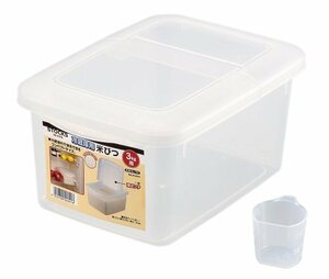 [ article limit ] pearl metal rice chest H-5541 refrigerator for stock s measure cup attaching 3kg made in Japan 