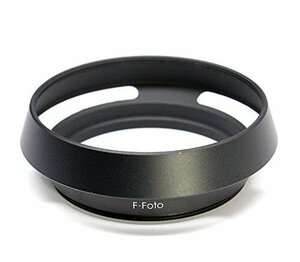 【特価】 ブラック 52ｍｍ クラシックメタルレンズフード F－Fｏｔｏ エフフォト H52B