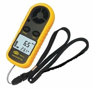 【お買い得品】 風速計 簡単・手軽 デジタル ポケットアネモメーター（風速計＆温度計） 軽量コンパクト 風速計測 温度計搭載