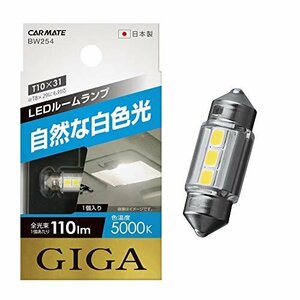 【SALE期間中】 5000K 110ｌｍ ルームランプ カーメイト 自然な白色光 BW254 T8×29・T10×31 LED