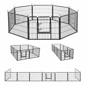 【お買い得品】 小動物用 FEANDREA ペットフェンス カタチ変更可 犬ゲージ ペットサークル 扉付き クリスマス 大型 室