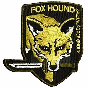 【在庫品のみ】 FOXHOUNDパッチ MGS4 刺繍 フォックスハウンド メタルギア