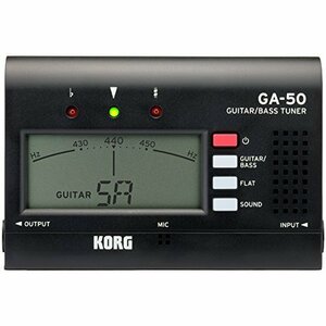 【タイムセール】 アウトプット有り GA－50 多弦ギター KORG ギター／ベース用チューナー 個人練習に最適 多弦ベース フ