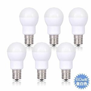 【在庫品のみ】 60W形 LED電球 昼白色 ミニランプ形電球 E17口金 密閉器具対応 広配光タイプ 断熱材器具対応 600ｌ