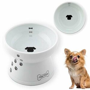 [ time sale ] legs attaching hood bowl dog pattern * dog for cat . silicon attaching dog happy dining 