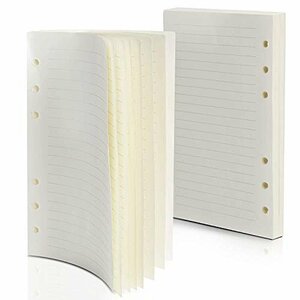 【おすすめ】 ルーズリーフ用 バイブル 【2冊セット】手帳リフィル バインダー用 聖書サイズ 横罫7ｍｍ システム手帳リフィル