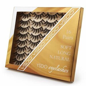 [ affordable goods ] (L201) SHIDISHANGPIN16 pair black eyelashes natural long multi re year soft eyelashes 3D thickness 