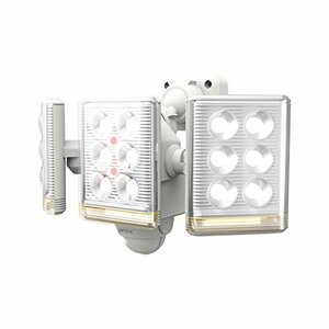 【お買い得品】 フリーアーム式ミニLEDセンサーライト（9W×3灯） RITEX 「コンセント式」 ムサシ ホワイト LED－A