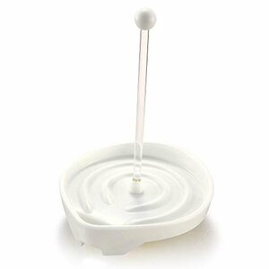 【特価】 057687 ダイヤ 水切りコップホルダー ホワイト 歯磨きコップ置き ダイヤ 対応コップサイズ：直径8㎝、深さ10㎝