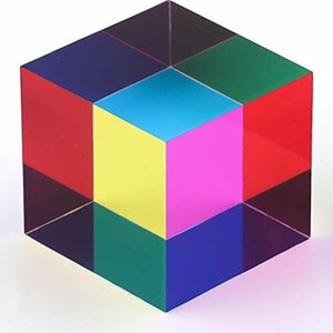 [ affordable goods ] color Cube . equipment ornament for office CMY Cube Home p rhythm acrylic fiber Cube ZhuoChiM