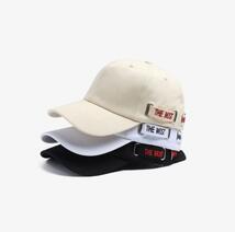 キャップ 深め UV 韓国 ロゴ帽子 ユニセックス ベージュ シンプル_画像7