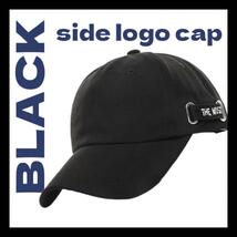 キャップ レディース ブラック 韓国 ロゴ帽子 男女兼用 キャップ帽子_画像1