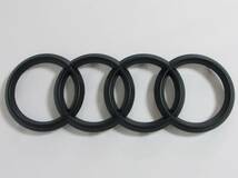 AUDI アウディ フロント グリル エンブレム マットブラック 艶消し 285mm×100mm_画像1