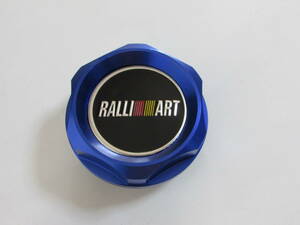 RALLIART ラリーアート 三菱 ミツビシ オイルフィラーキャップ ブルー