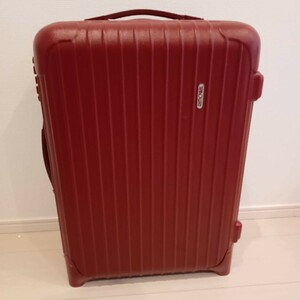  beautiful goods * RIMOWA Rimowa salsa red red 35L TSA correspondence machine inside bring-your-own control number K58