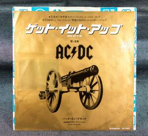 AC/DC　LET'S GET IT UP　日本盤 W/L PROMO 7inch SINGLE [ATLANTIC　P-1615]